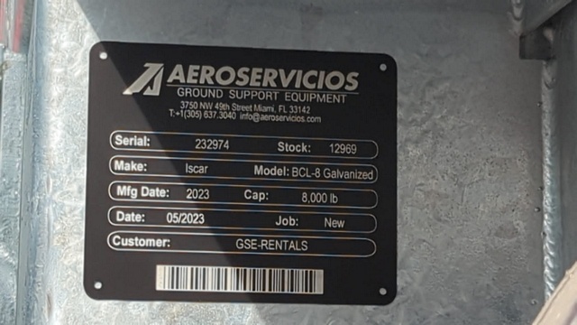 Baggage Carts Closed Iscar BCL-8 Galvanized 2023