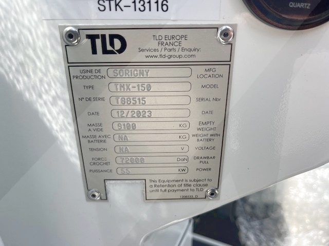 Push Back Tractor TLD TMX-150-9 Tier 4F