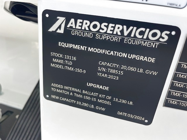 Push Back Tractor TLD TMX-150-9 Tier 4F