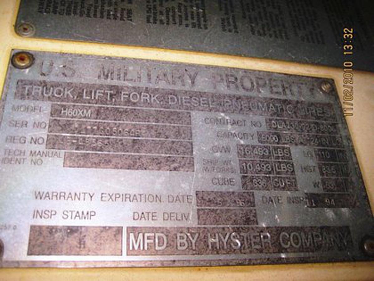 1995 Hyster H60XM