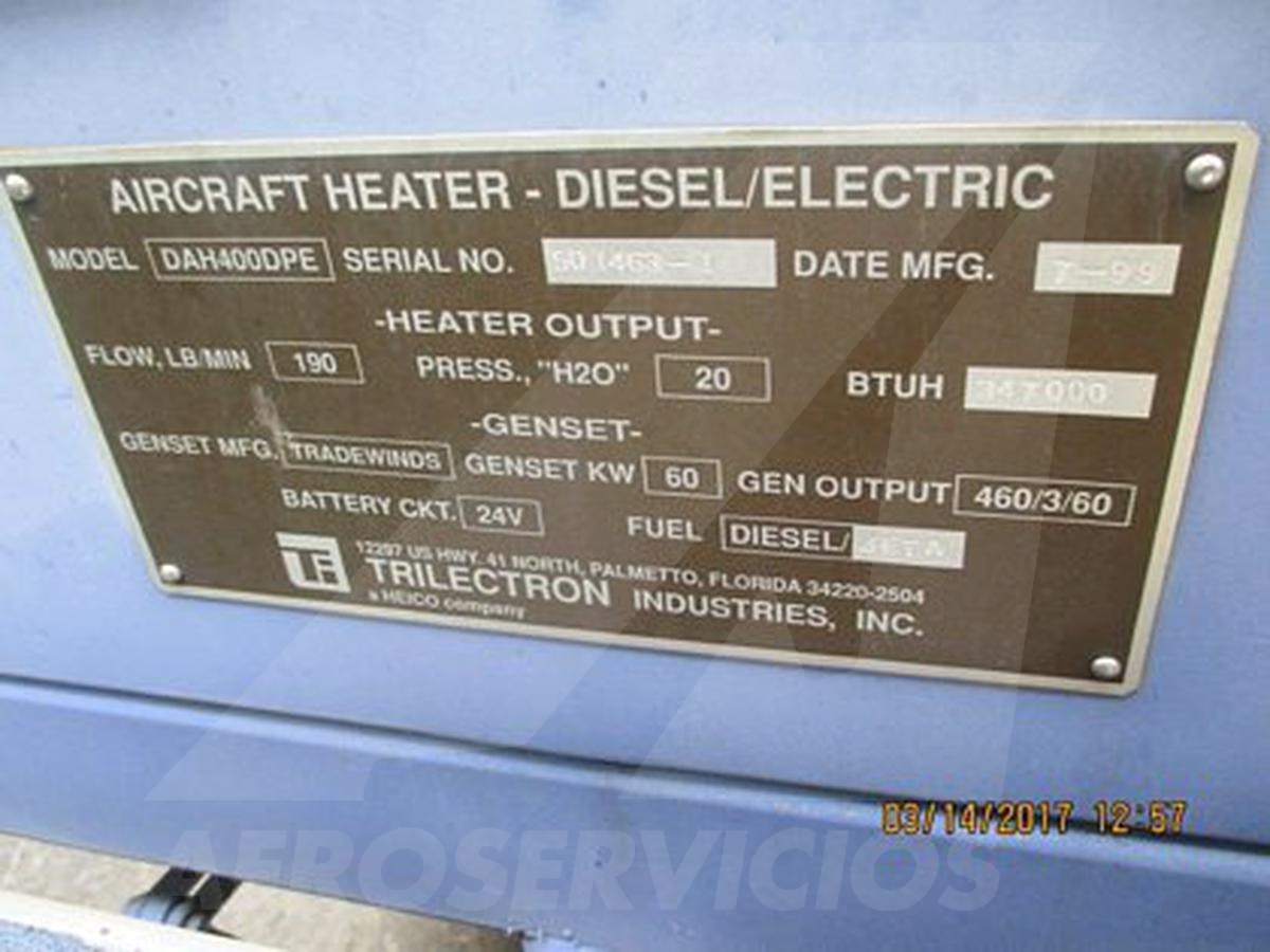 Heater Trilectron DAH-400DPE - 347000 BTU
