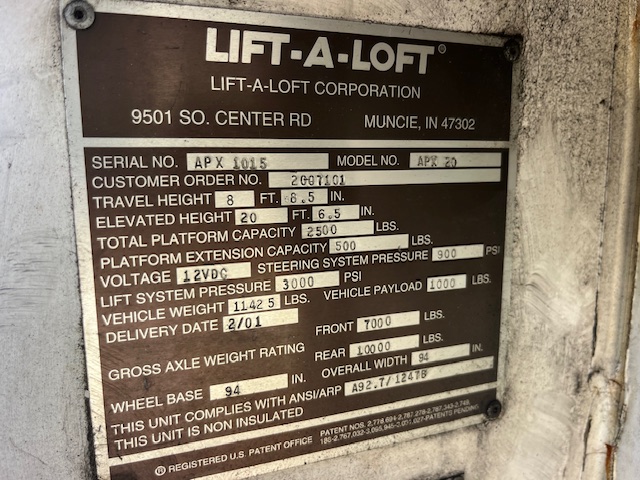 LIft LIFT-A-LOFT APX-20