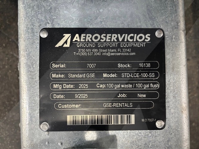 Electric Lavatory Service Cart - Standard GSE STD LC 110/110