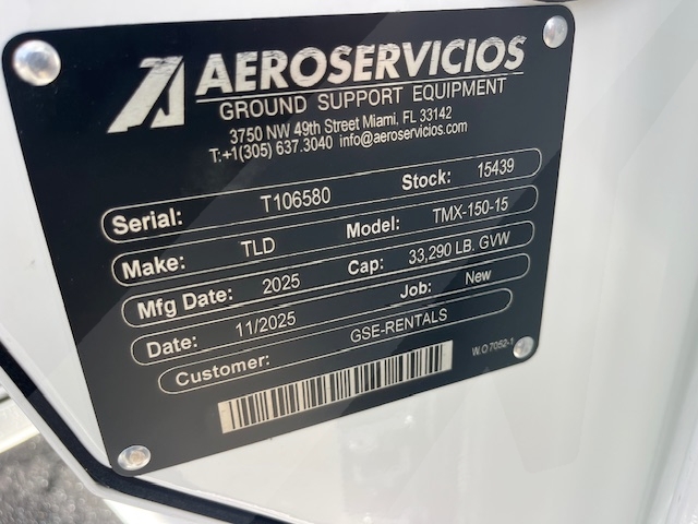 Push Back Tractor TLD TMX-150-15 Tier 4F