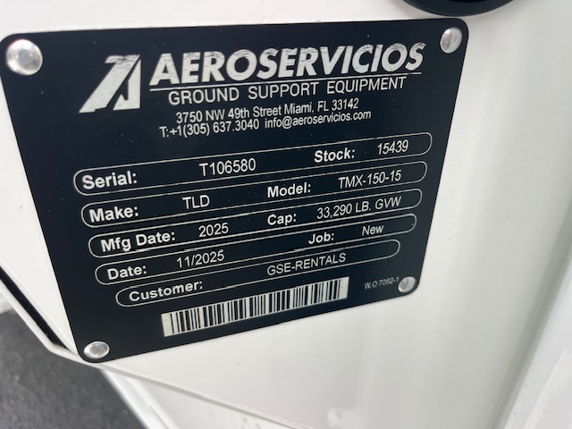 Push Back Tractor TLD TMX-150-15 Tier 4F