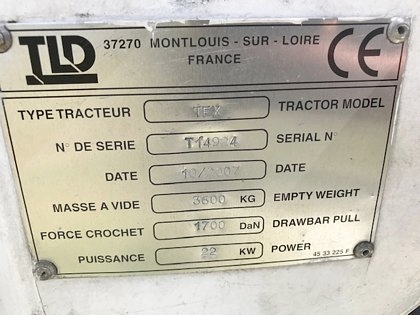 Baggage Tractor Electric TLD TEX-20