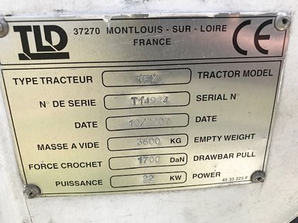 Baggage Tractor Electric TLD TEX-20