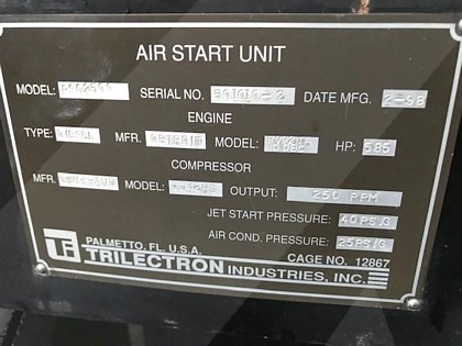 Air Start Unit Trilectron PSC-2500 - 250 PPM