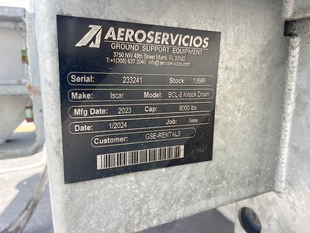 Baggage Carts Closed Iscar BCL-8 Galvanized 2023