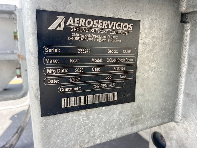 Baggage Carts Closed Iscar BCL-8 Galvanized 2023