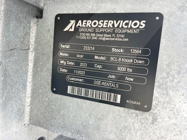 Baggage Carts Closed Iscar BCL-8 Galvanized 2023