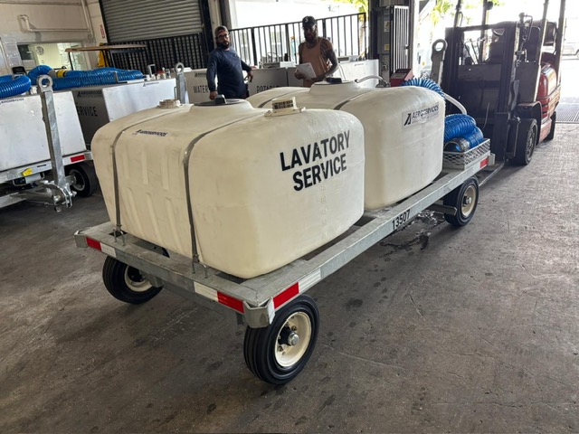 Lavatory Service Cart STD-LC-155-155 Galvanized