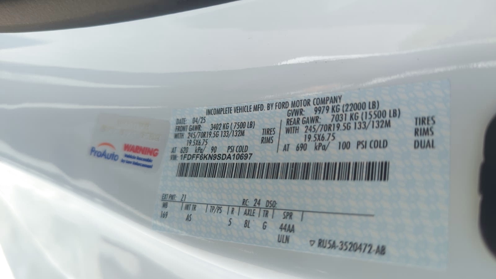 Truck Chassis Ford F-600