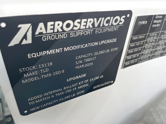 Push Back Tractor TLD TMX-150-9 Tier 4F