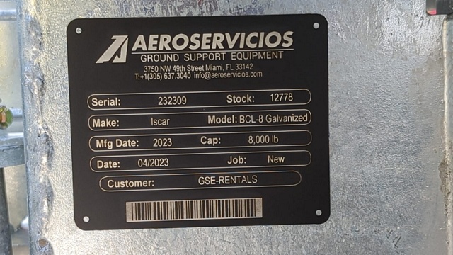 Baggage Carts Closed Iscar BCL-8 Galvanized 2023