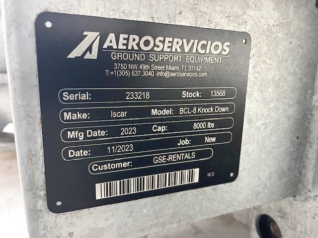 Baggage Carts Closed Iscar BCL-8 Galvanized 2023