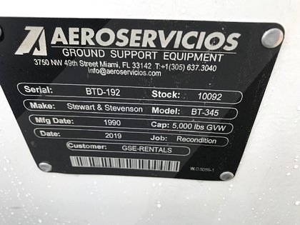 Baggage Tractor S&S BT-345