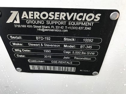 Baggage Tractor S&S BT-345