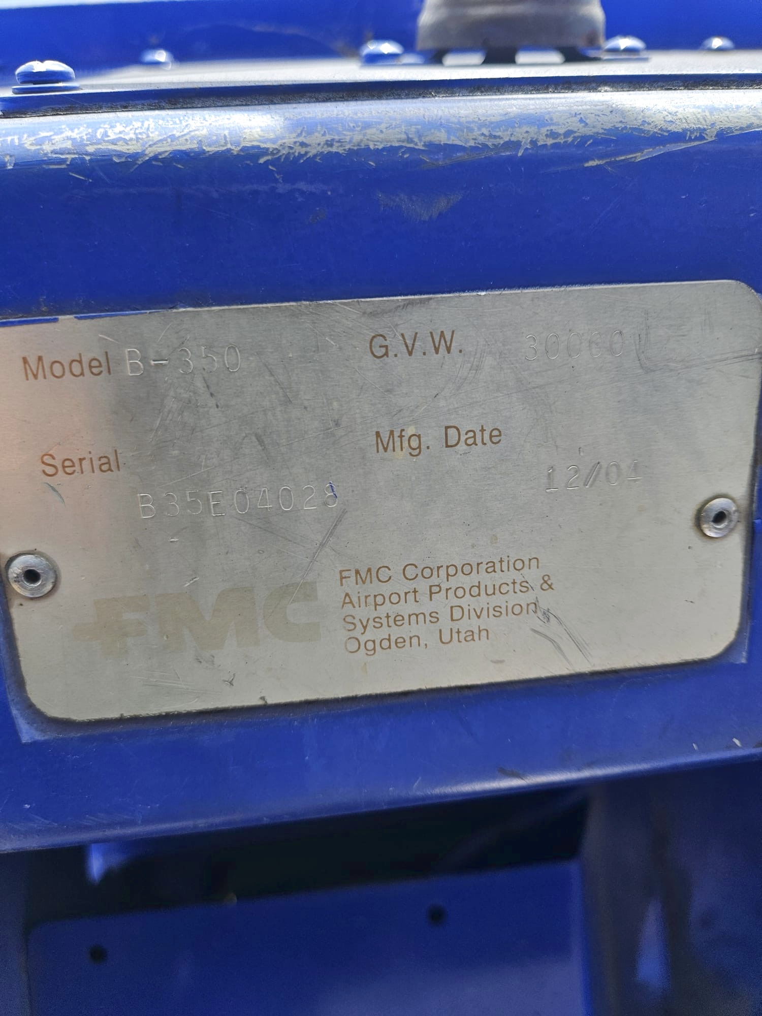 Push Back Tractor FMC B350E