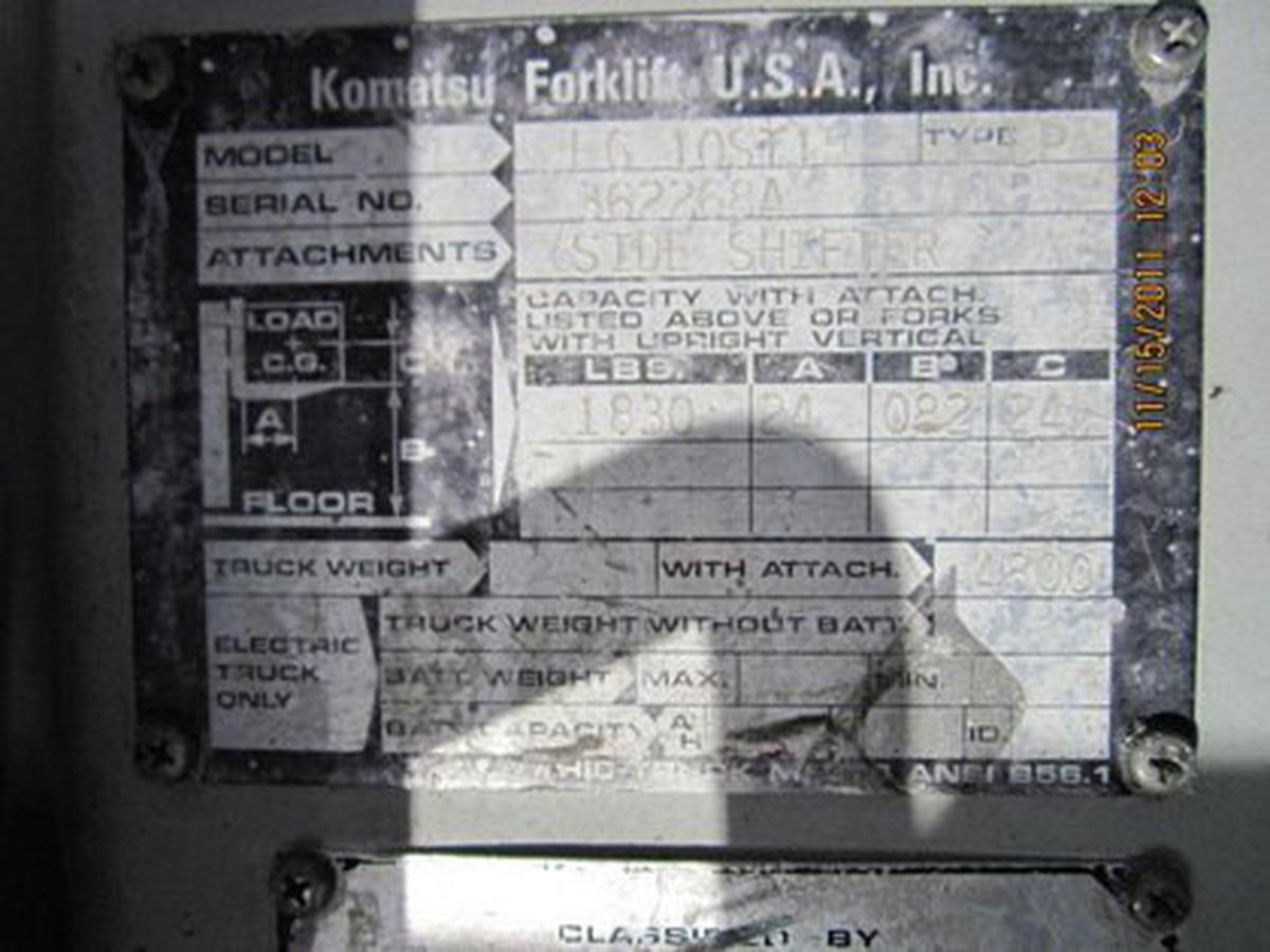 1996 Komatsu FG-10ST15