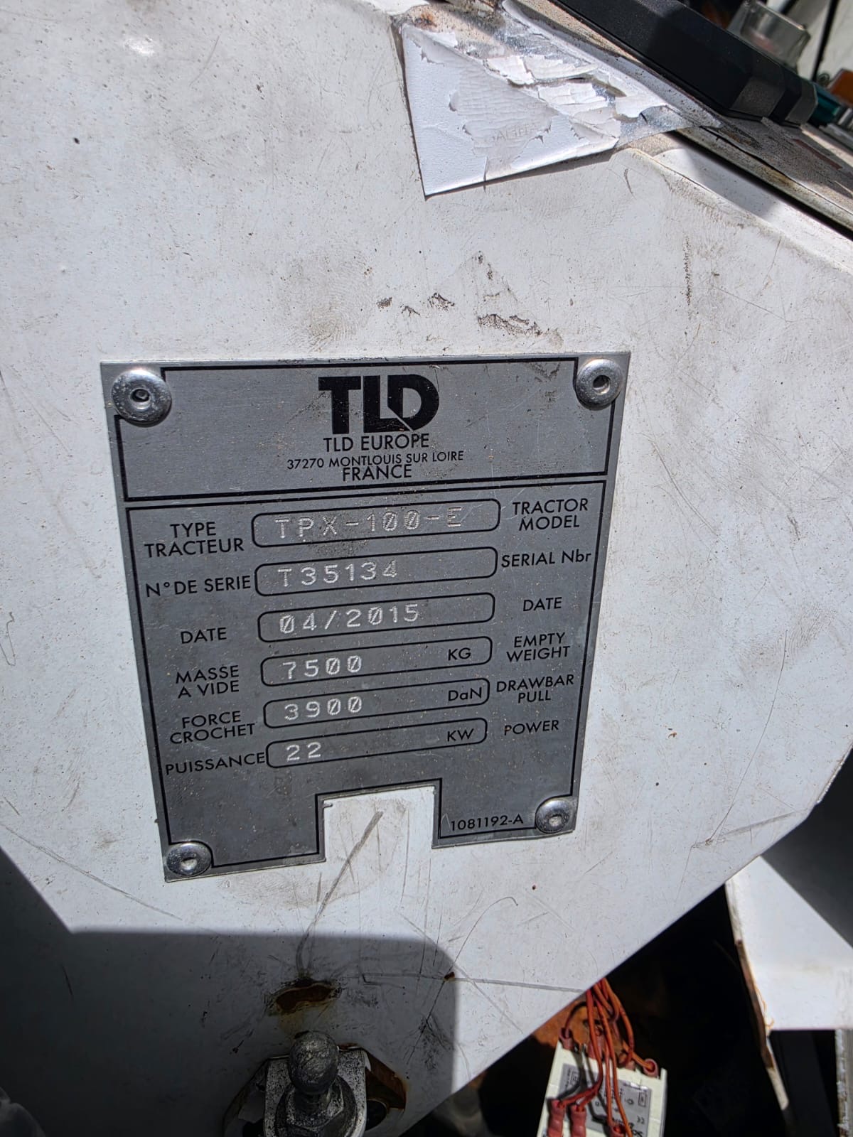 Push Back Tractor TLD TPX-100-E