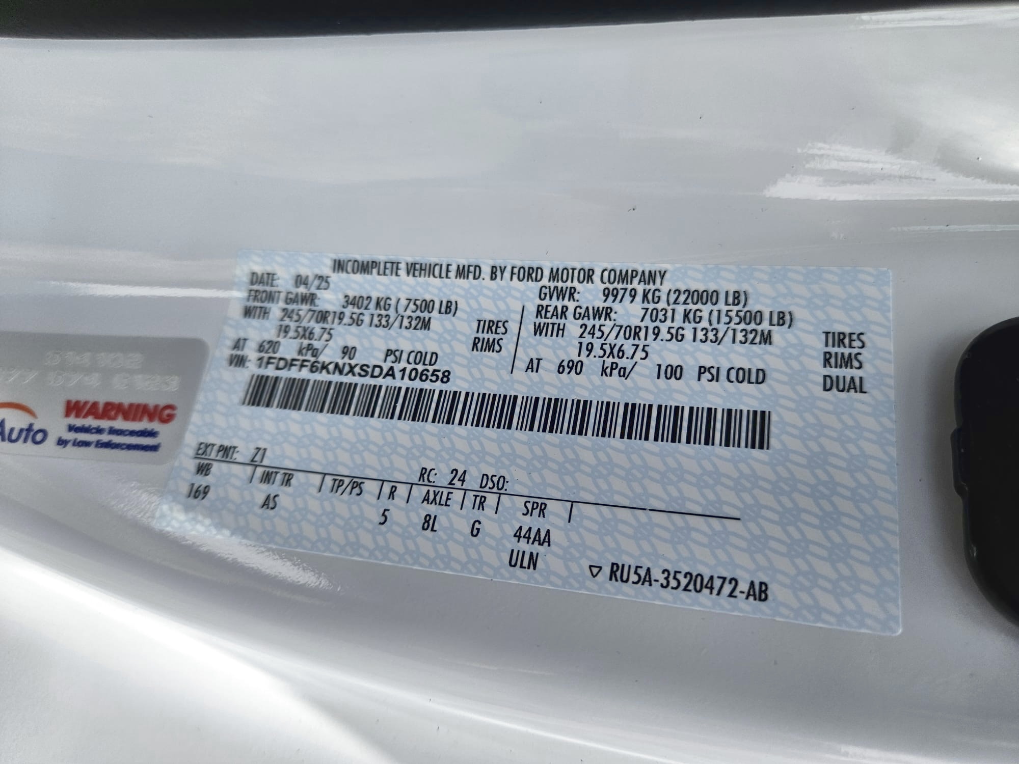 Truck Chassis Ford F-600