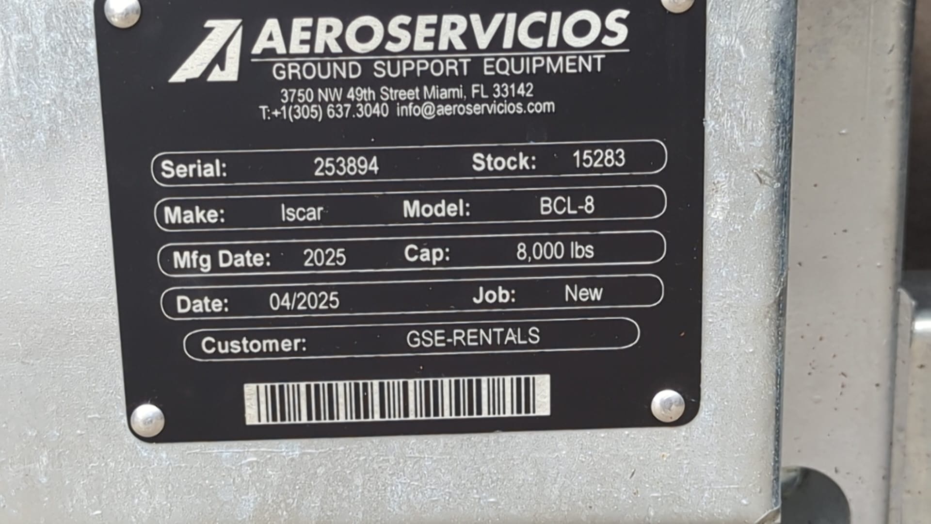Baggage Carts Closed Iscar BCL-8 Galvanized 2025