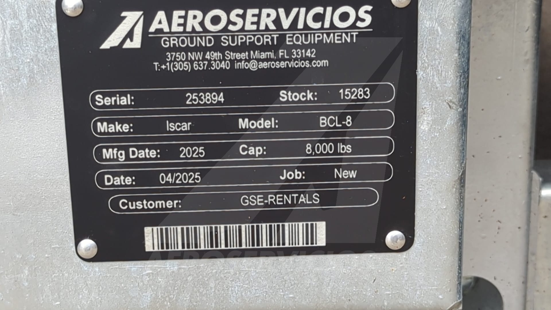 Baggage Carts Closed Iscar BCL-8 Galvanized 2025