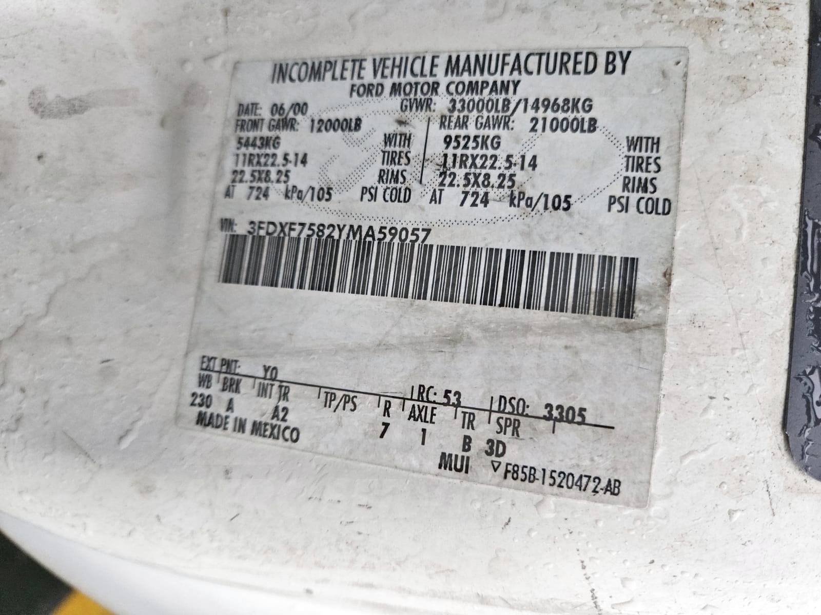 Cabin Service Truck Ford / CB16-228