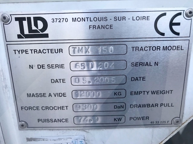 Push Back Tractor TLD TMX-150-12