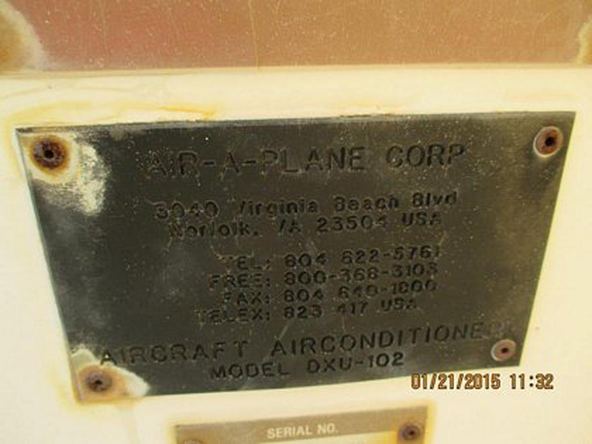 Air Conditioning Unit Air A Plane DXU-102 Pre-conditioned