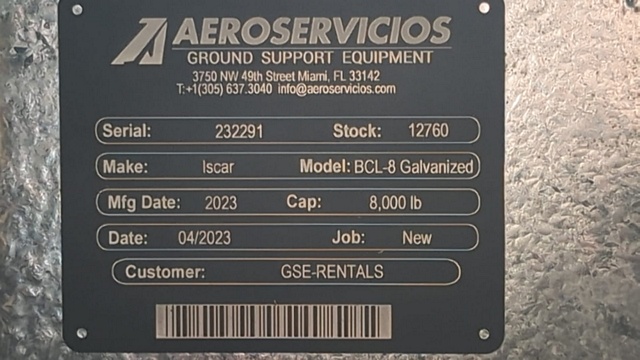 Baggage Carts Closed Iscar BCL-8 Galvanized 2023