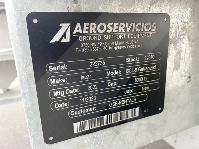 Baggage Carts Closed Iscar BCL-8 Galvanized 2022