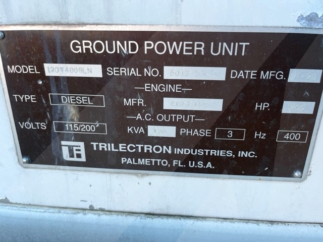 Ground Power Unit Trilectron 120T400SLN - 120 kVA