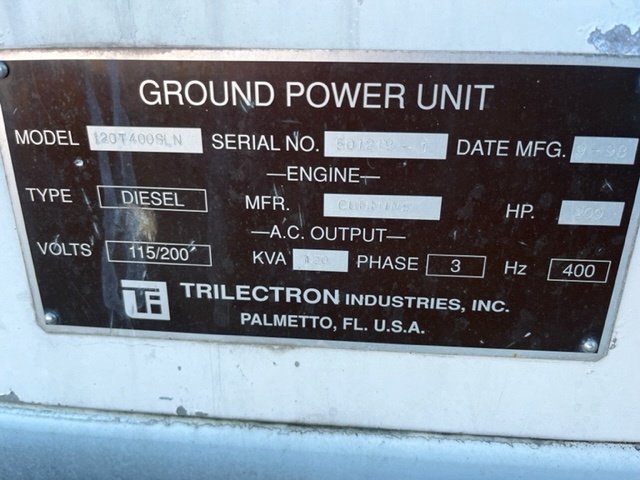 Ground Power Unit Trilectron 120T400SLN - 120 kVA