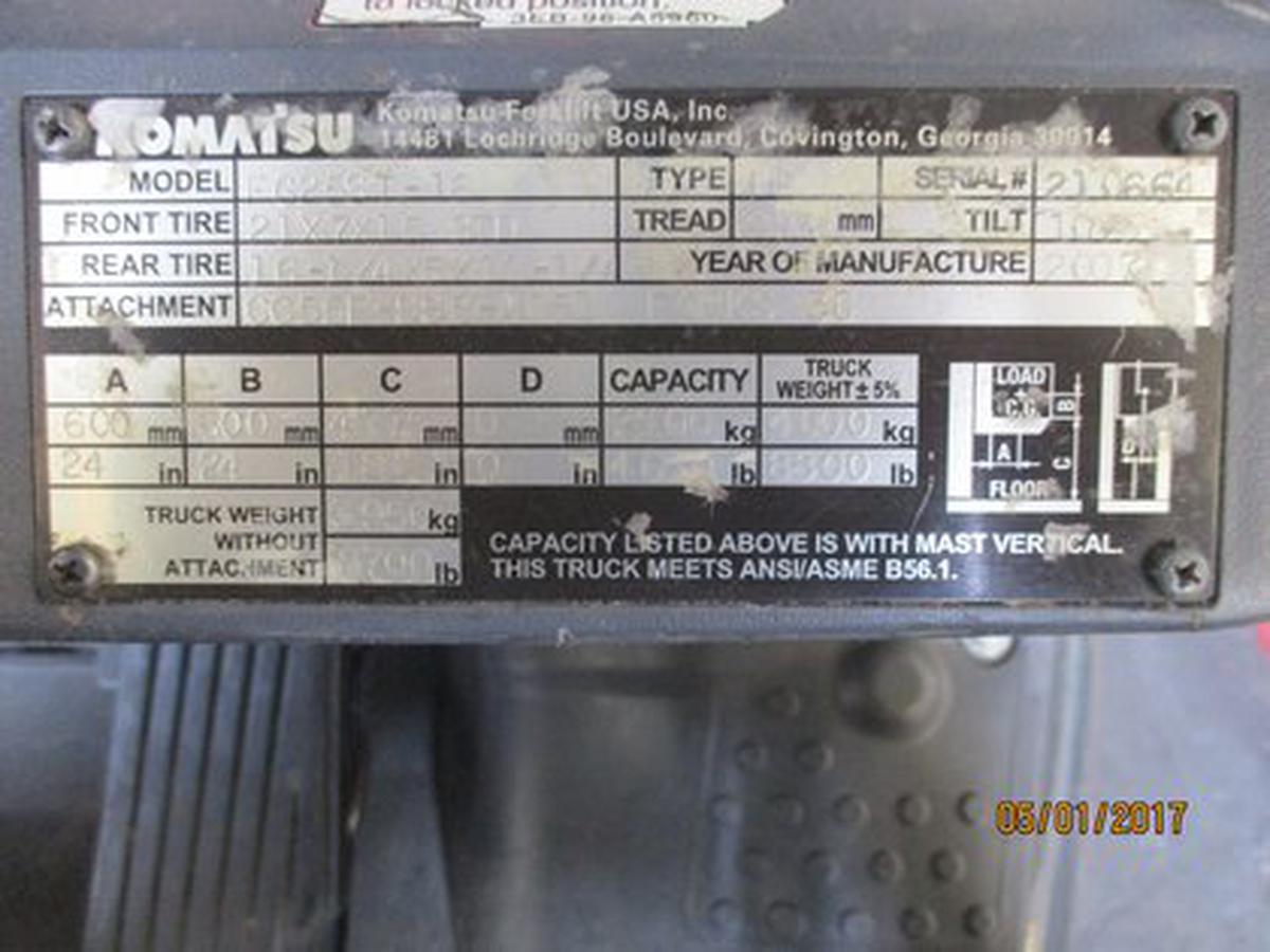 2007 Komatsu FG25ST-16