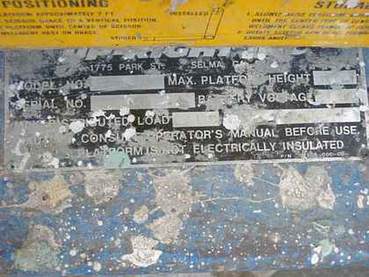 1993 Up-Right 63500 Manlift