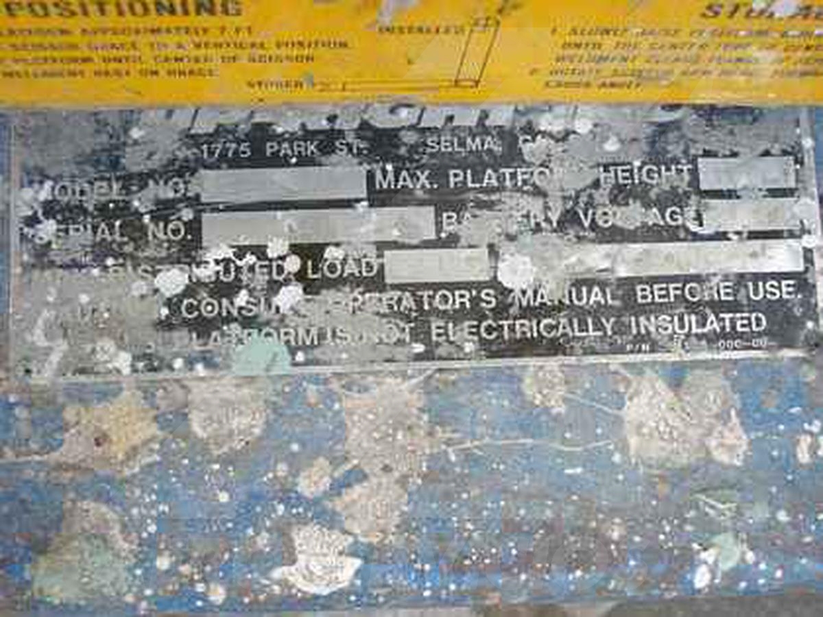 1993 Up-Right 63500 Manlift