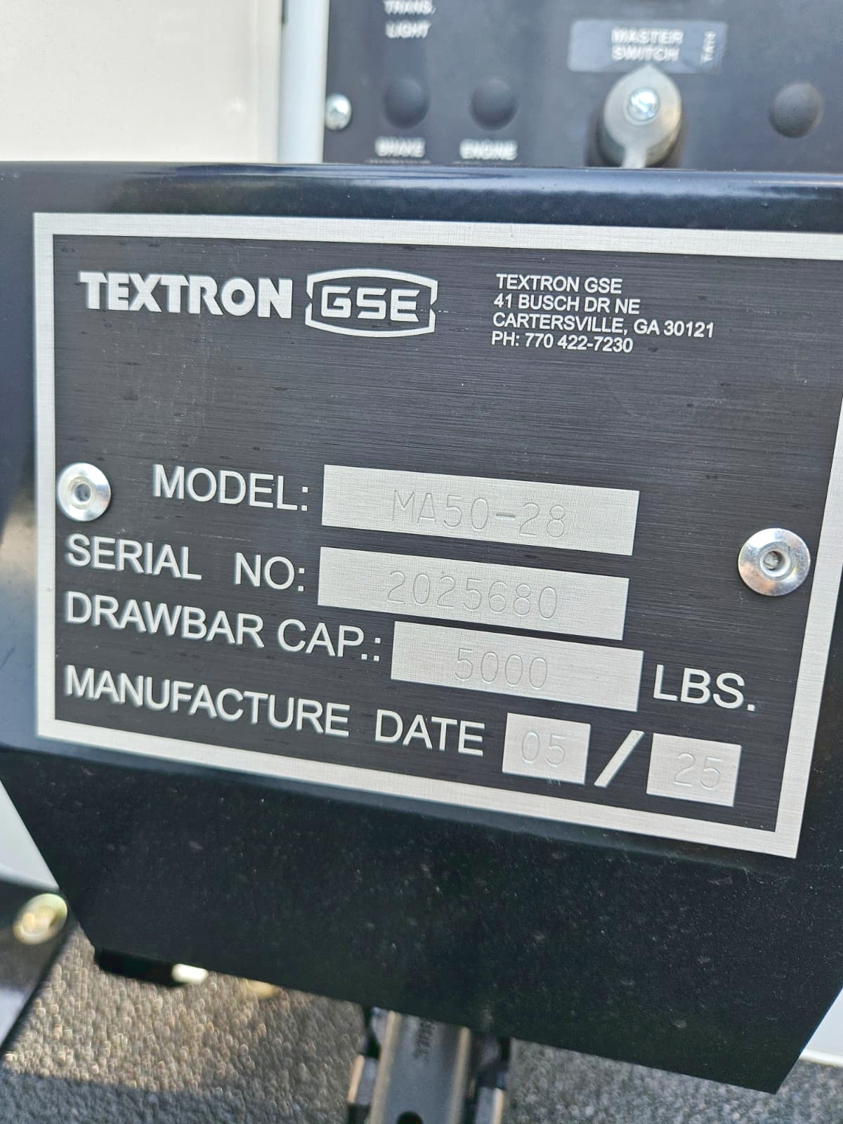 Baggage Tractor Tug MA50-28 2025