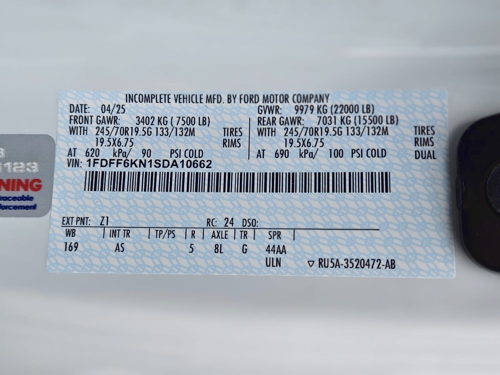 Truck Chassis Ford F-600