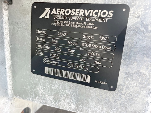 Baggage Carts Closed Iscar BCL-8 Galvanized 2023