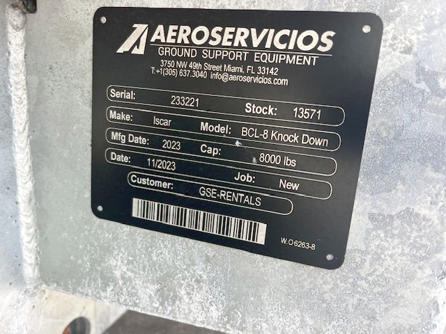 Baggage Carts Closed Iscar BCL-8 Galvanized 2023