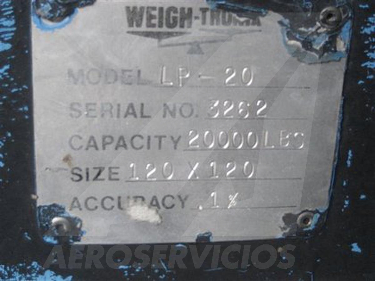 Low Profile Digital Scale Weigh-Tronix LP-20