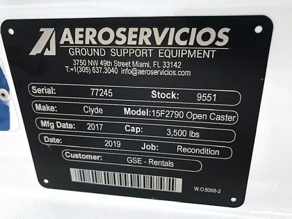 2017 Clyde 15F2790- Open Caster