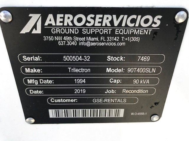 Ground Power Unit Trilectron 90T400SLN - 90 kVA