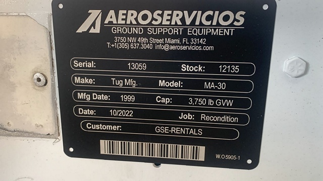 Baggage Tractor Tug MA-30