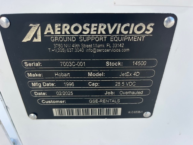 Ground Power Unit Hobart JetEx 4D