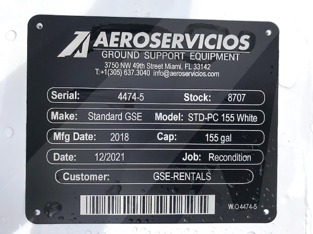 Potable Water Service Cart Aeros PC 155 - White