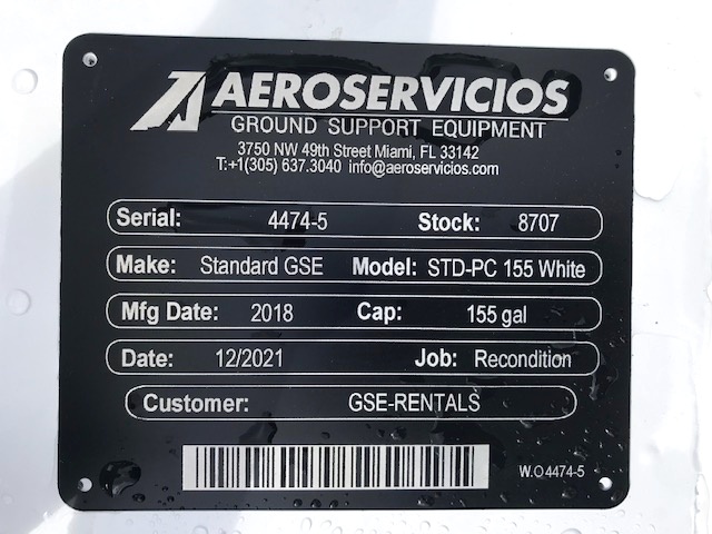 Potable Water Service Cart Aeros PC 155 - White