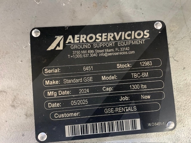 Towable Belt Loader Standard GSE TBC-6M / B737-A321